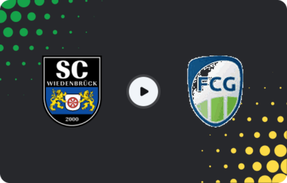 Where to watch Wiedenbrück — FC Gutersloh, Regionalliga - West, 04.04.2026