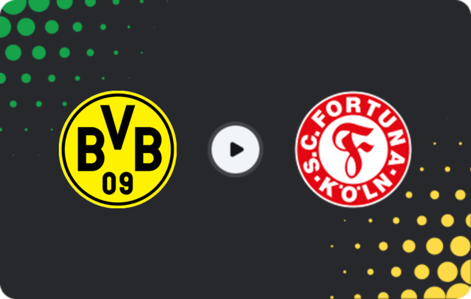 Where to watch Borussia Dortmund II — Fortuna Köln, Regionalliga - West, 04.04.2026