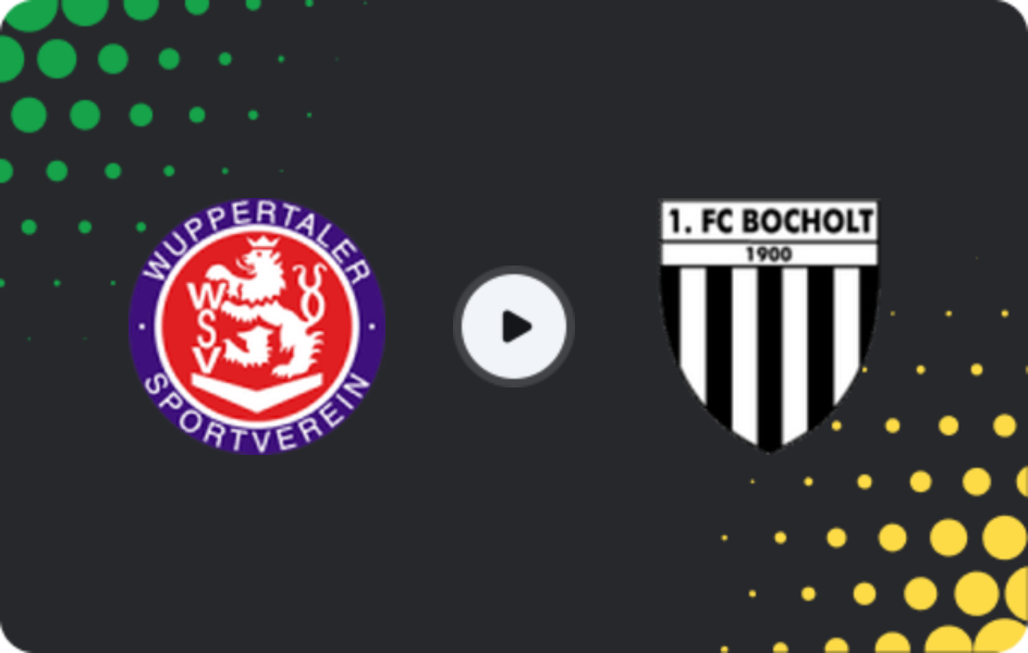 Where to watch Wuppertaler SV — FC Bocholt, Regionalliga - West, 04.04.2026