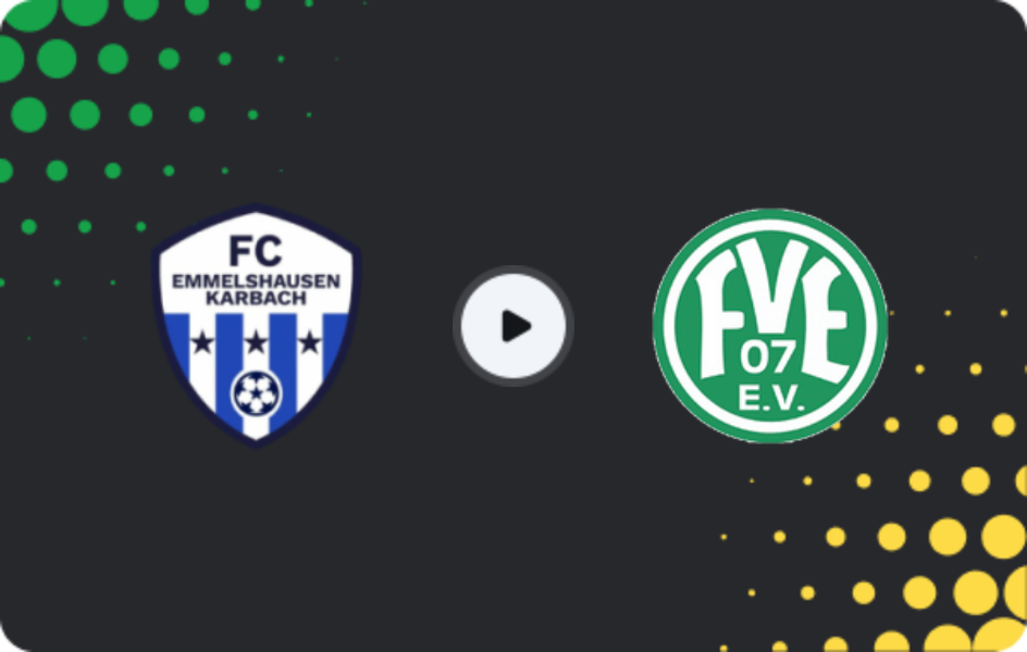 Where to watch FC Emmelshausen-Karbach — FV Engers 07, Oberliga Rheinland-Pfalz/Saar, 04.04.2026