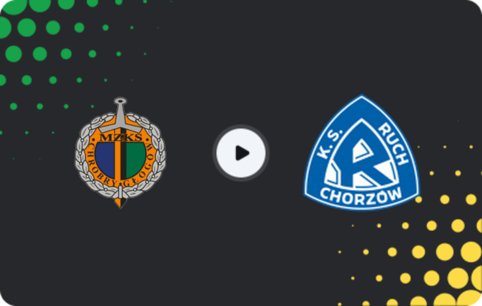 Where to watch Chrobry Głogów — Ruch Chorzów, 1 Liga, 04.04.2026