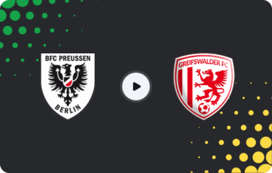 Where to watch BFC Preussen — Greifswalder FC, Regionalliga - Nordost, 05.04.2026