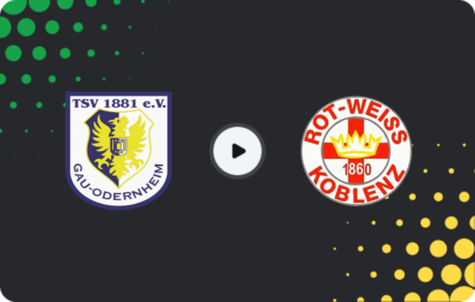Where to watch Gau-Odernheim — TuS RW Koblenz, Oberliga Rheinland-Pfalz/Saar, 05.04.2026