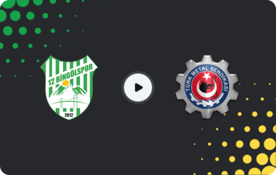 Where to watch 12 Bingölspor — Türk Metal 1963, 3. Lig - Group 2, 05.04.2026