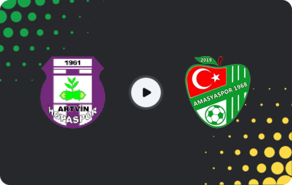 Where to watch Artvin Hopaspor — Amasyaspor 1968, 3. Lig - Group 3, 05.04.2026