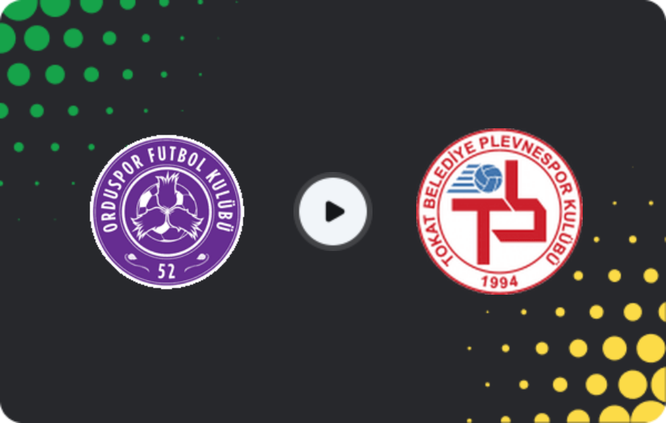 Where to watch Yeni Orduspor — Tokat Bld Plevnespor, 3. Lig - Group 3, 05.04.2026