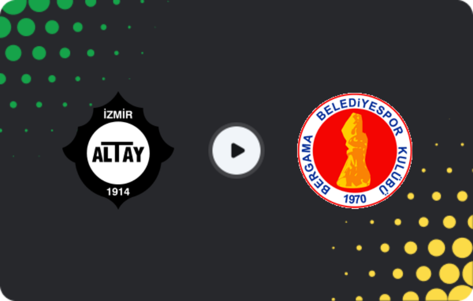 Where to watch Altay — Bergama Belediyespor, 3. Lig - Group 4, 05.04.2026