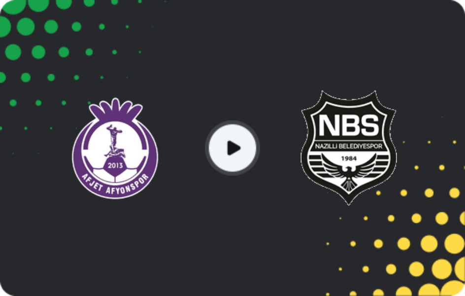Where to watch Afjet Afyonspor — Nazilli Belediyespor, 3. Lig - Group 4, 05.04.2026