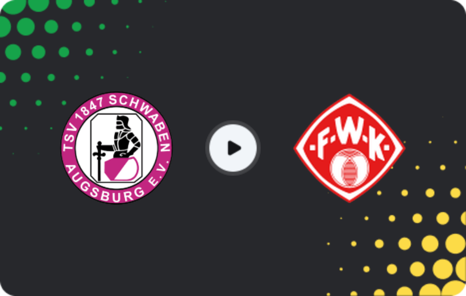 Where to watch Schwaben Augsburg — Würzburger Kickers, Regionalliga - Bayern, 06.04.2026