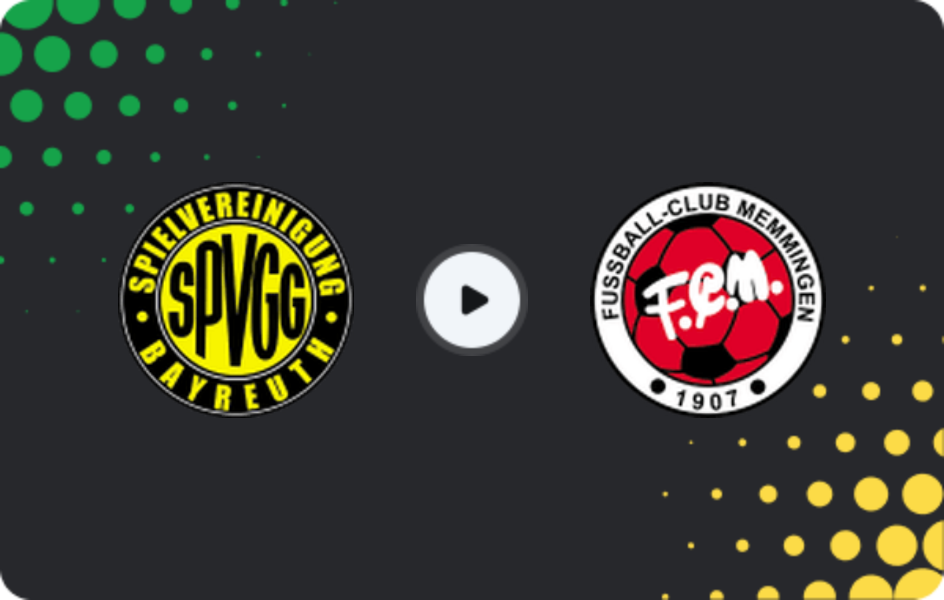 Where to watch Bayreuth — Memmingen, Regionalliga - Bayern, 06.04.2026