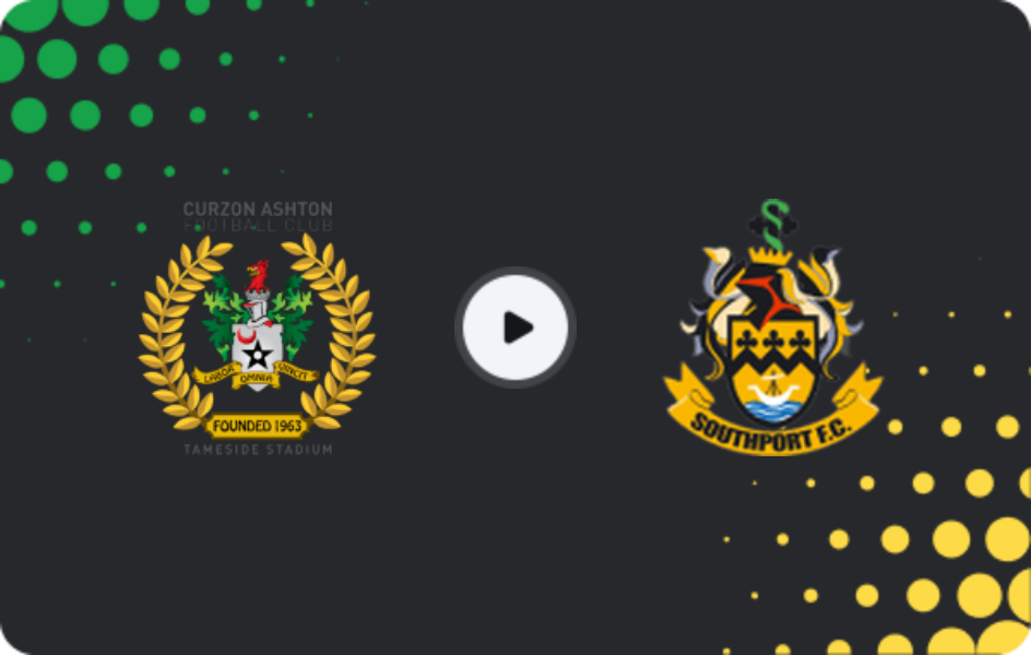 Where to watch Curzon Ashton — Southport, National League - North, 06.04.2026
