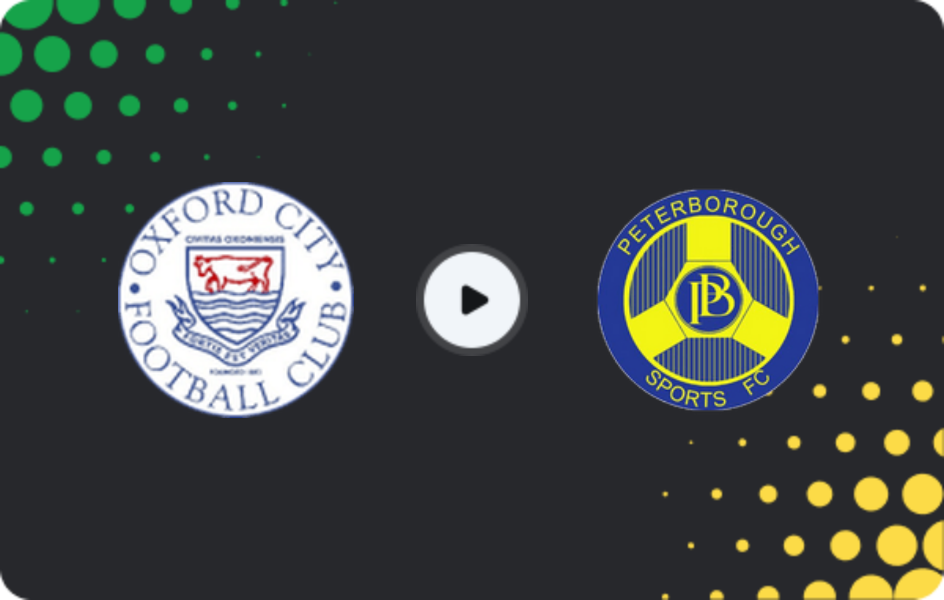 Where to watch Oxford City — Peterborough Sports, National League - North, 06.04.2026