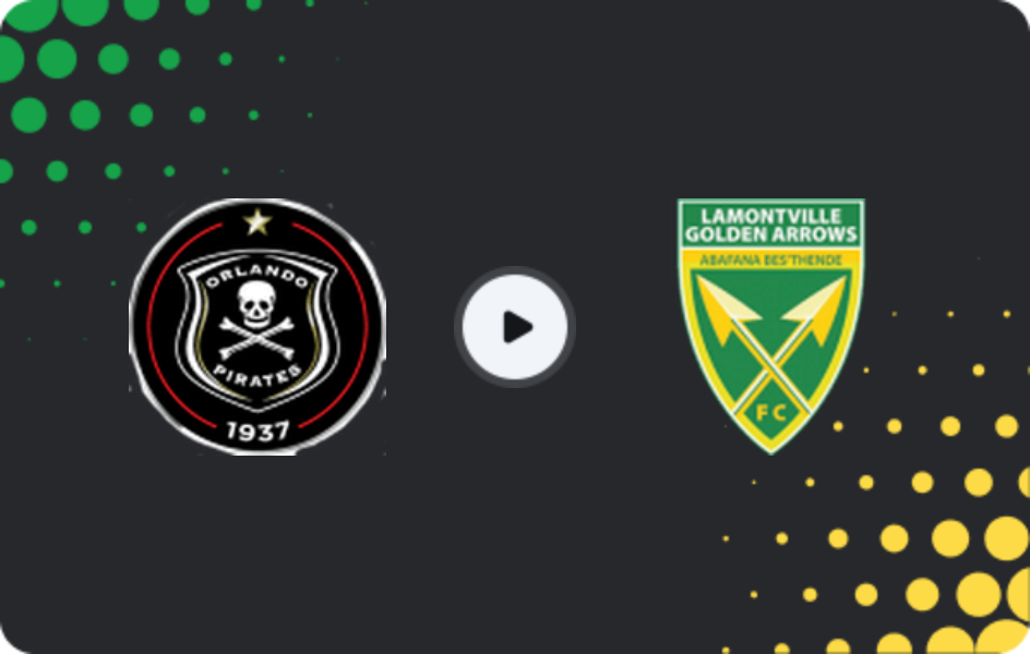 Where to watch Orlando Pirates — Golden Arrows, Premiership, 07.04.2026