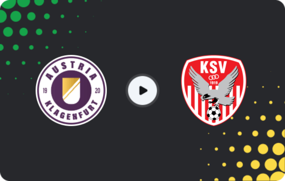 Where to watch Austria Klagenfurt — SV Kapfenberg, 2. Liga, 10.04.2026