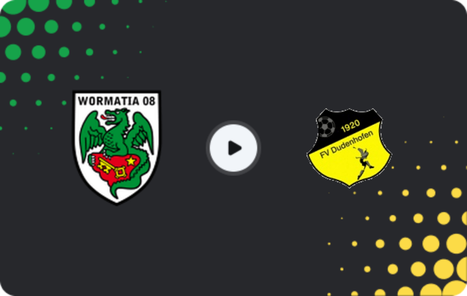 Where to watch Wormatia Worms — Dudenhofen, Oberliga Rheinland-Pfalz/Saar, 11.04.2026