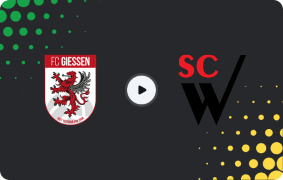 Where to watch FC Gießen — Waldgirmes, Oberliga - Hessen, 11.04.2026