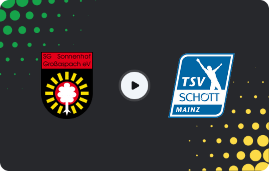 Where to watch SG Sonnenhof Grossaspach — Schott Mainz, Regionalliga - SudWest, 11.04.2026