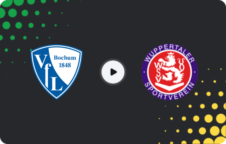 Where to watch Bochum II — Wuppertaler SV, Regionalliga - West, 11.04.2026