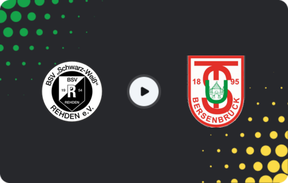 Where to watch Schwarz-Weiß Rehden — Bersenbrück, Oberliga - Niedersachsen, 10.04.2026