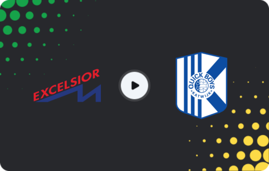 Where to watch Excelsior Maassluis — Quick Boys, Tweede Divisie, 11.04.2026