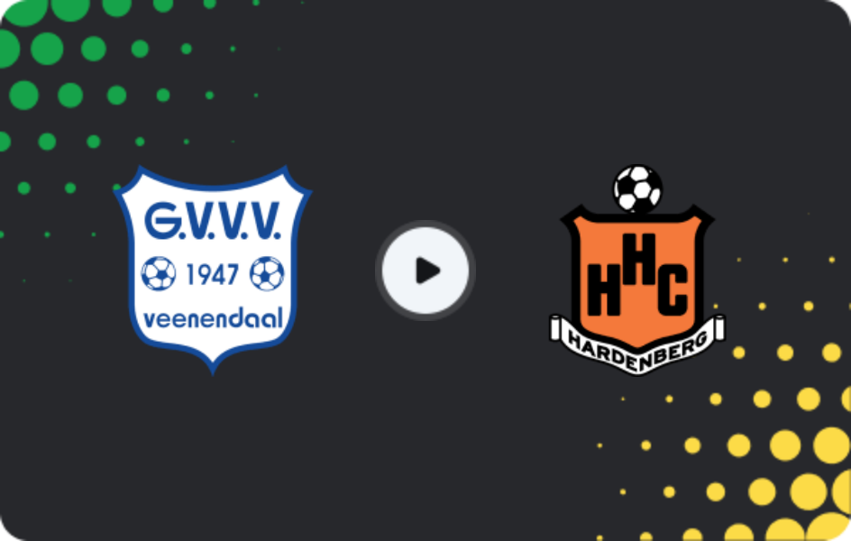Where to watch GVVV Veenendaal — HHC, Tweede Divisie, 11.04.2026