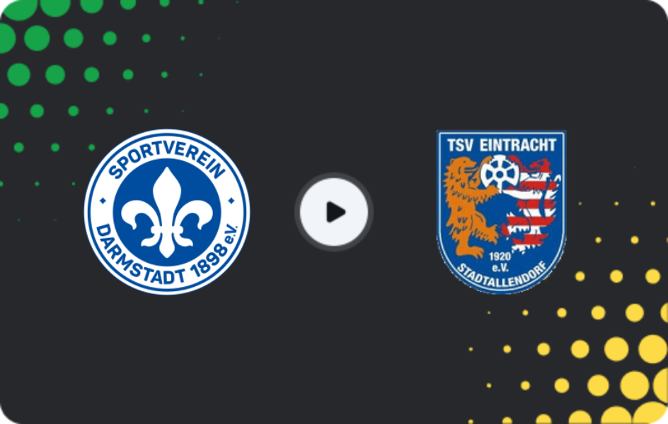 Where to watch Darmstadt II — Eintracht Stadtallendorf, Oberliga - Hessen, 11.04.2026