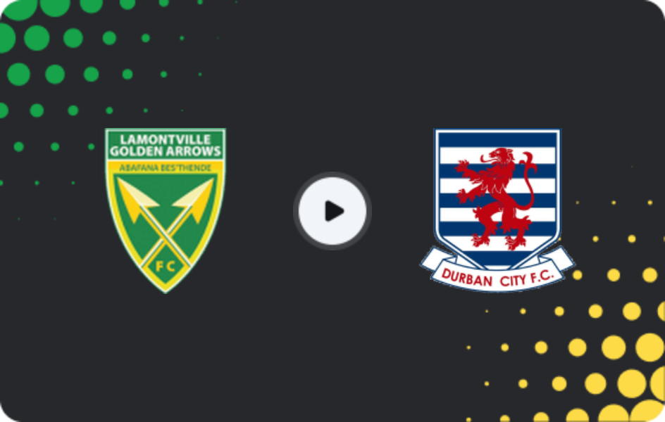 Where to watch Golden Arrows — Durban City, Premiership, 11.04.2026