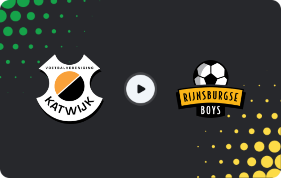 Where to watch Katwijk — Rijnsburgse Boys, Tweede Divisie, 11.04.2026