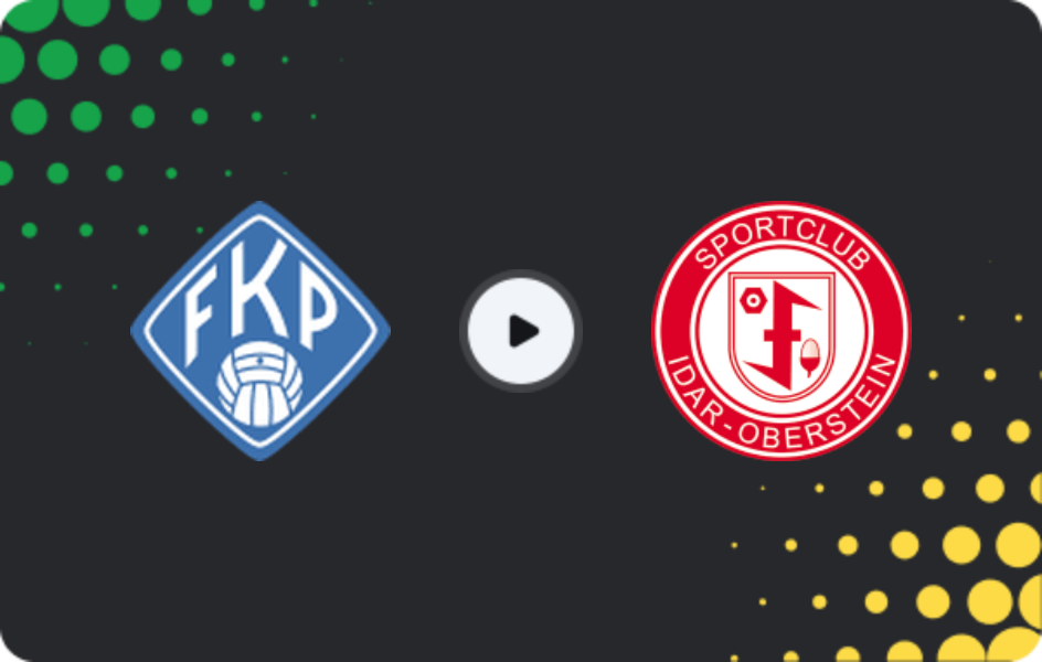 Where to watch Pirmasens — SC Idar-Oberstein, Oberliga Rheinland-Pfalz/Saar, 11.04.2026