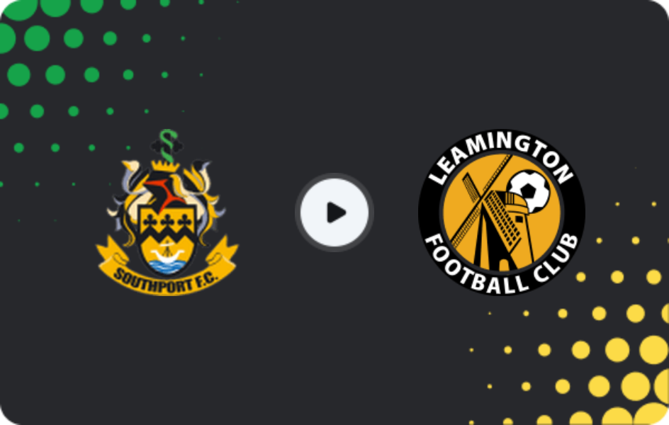 Where to watch Southport — Leamington, National League - North, 11.04.2026