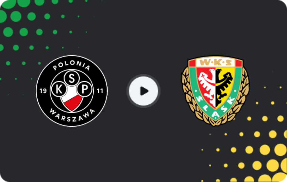 Where to watch Polonia Warszawa — Slask Wroclaw, 1 Liga, 11.04.2026