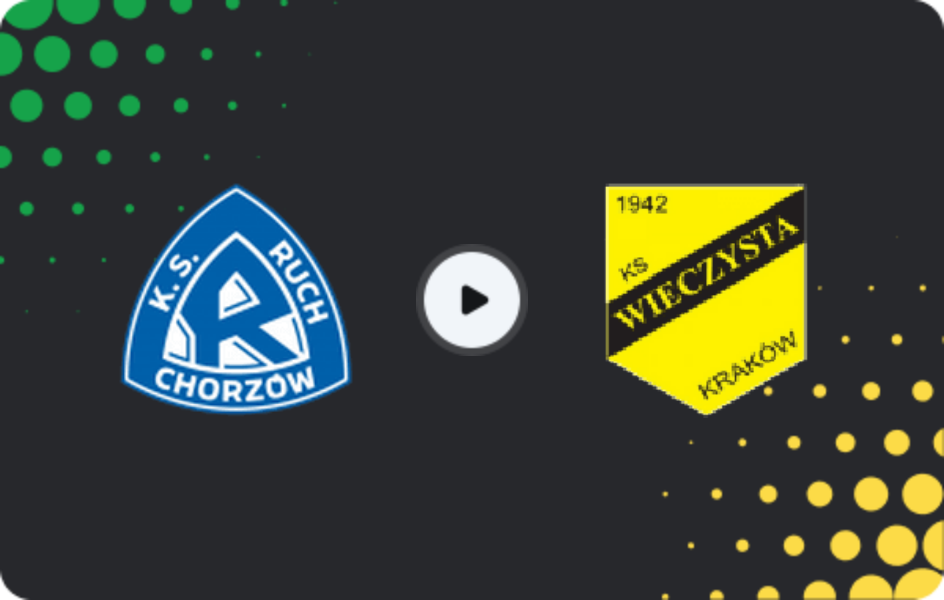Where to watch Ruch Chorzów — Wieczysta Kraków, 1 Liga, 11.04.2026