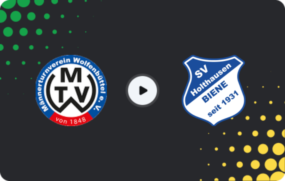 Where to watch Wolfenbuttel — Holthausen-Biene, Oberliga - Niedersachsen, 11.04.2026