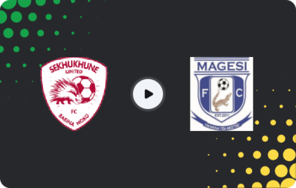 Where to watch Sekhukhune United — Magesi, Premiership, 11.04.2026