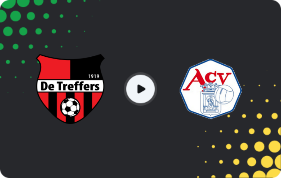 Where to watch De Treffers — ACV, Tweede Divisie, 11.04.2026