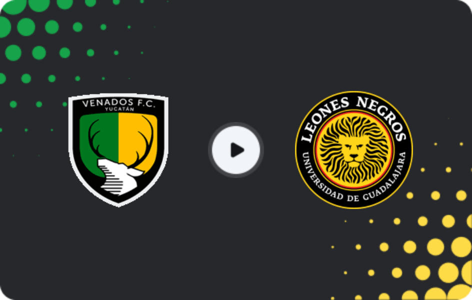 Where to watch Venados FC — Leones Negros UDG, Liga de Expansión MX, 12.04.2026