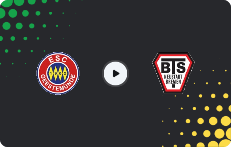 Where to watch Geestemünde — BTS Neustadt, Oberliga - Bremen, 12.04.2026