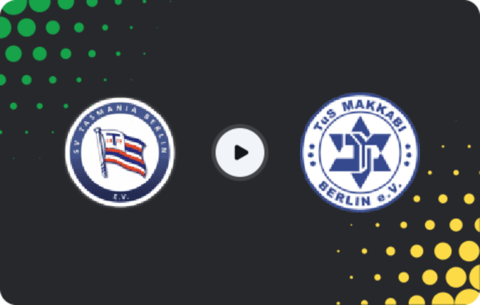 Where to watch Tasmania Berlin — Makkabi, NOFV-Oberliga Nord, 12.04.2026