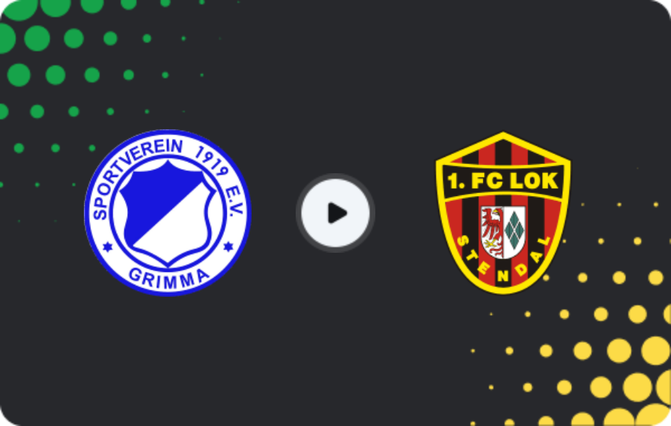 Where to watch FC Grimma — FC Lok Stendal, NOFV-Oberliga Süd, 12.04.2026