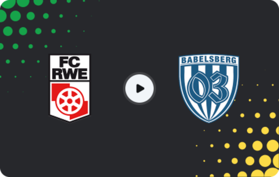 Where to watch FC Rot-Weiß Erfurt — SV Babelsberg 03, Regionalliga - Nordost, 12.04.2026