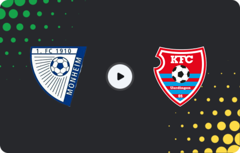 Where to watch Monheim — KFC Uerdingen 05, Oberliga - Niederrhein, 12.04.2026