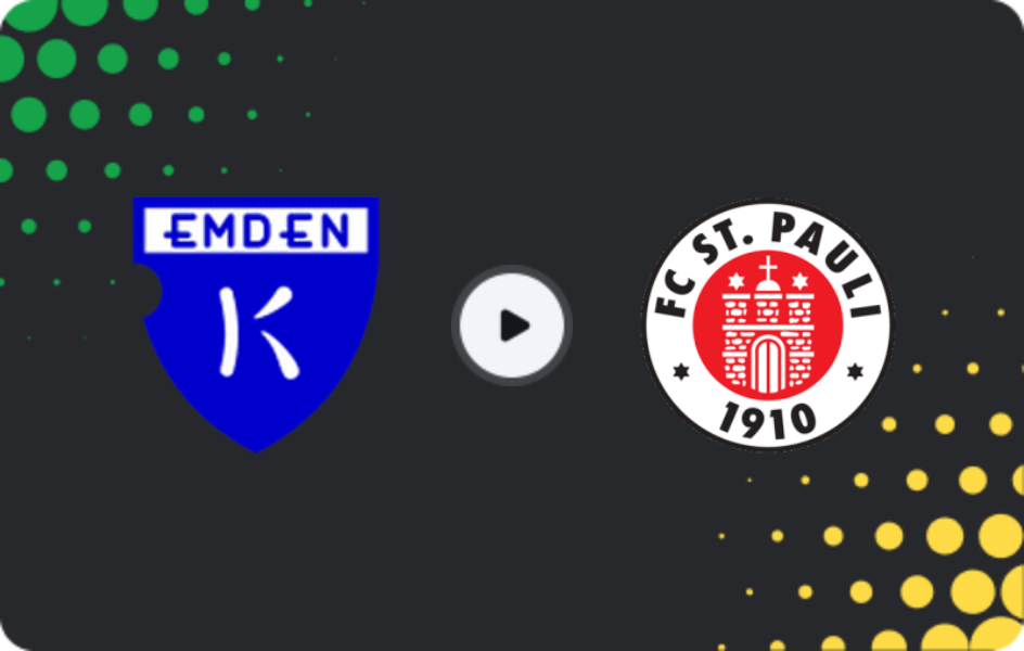 Where to watch Kickers Emden — St. Pauli II, Regionalliga - Nord, 12.04.2026