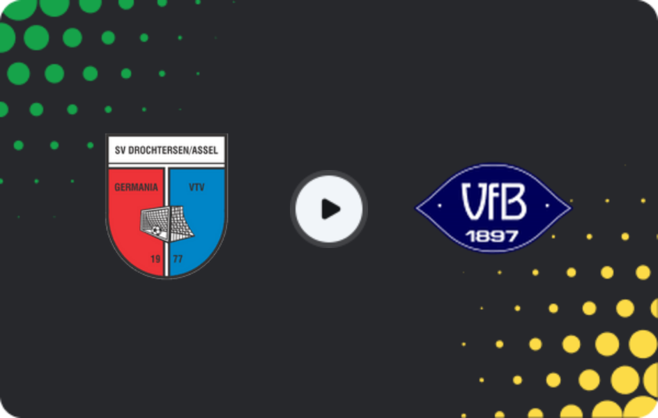 Where to watch SV Drochtersen/Assel — VfB Oldenburg, Regionalliga - Nord, 12.04.2026