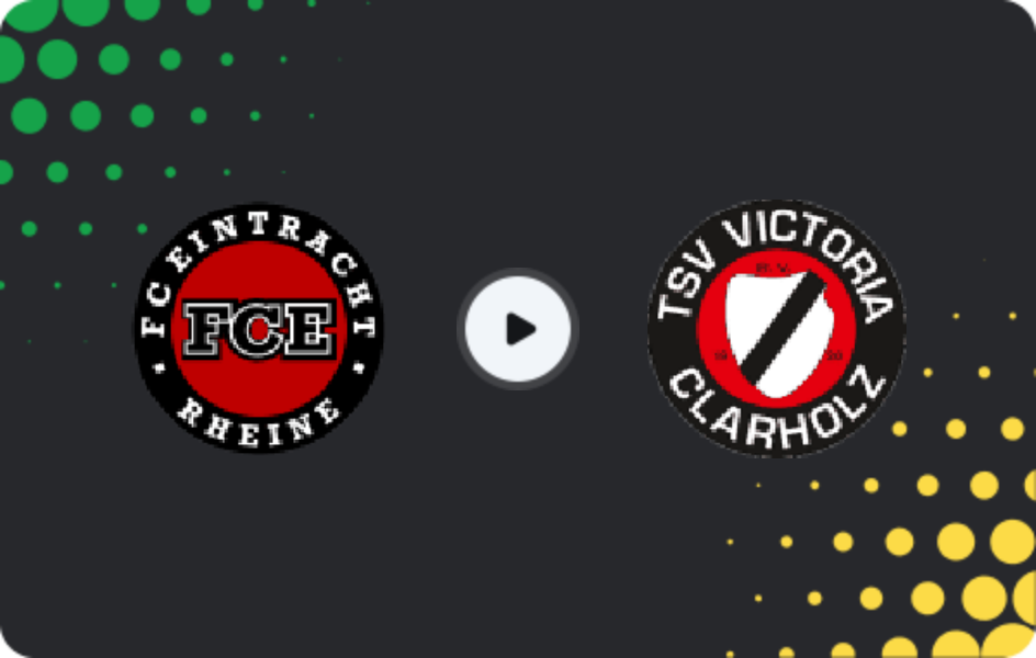 Where to watch Eintracht Rheine — Victoria Clarholz, Oberliga - Westfalen, 12.04.2026