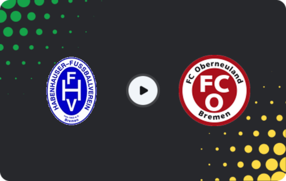 Where to watch Habenhauser FV — Oberneuland, Oberliga - Bremen, 12.04.2026