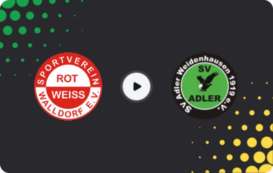 Where to watch Rot-Weiß Walldorf — Weidenhausen, Oberliga - Hessen, 12.04.2026