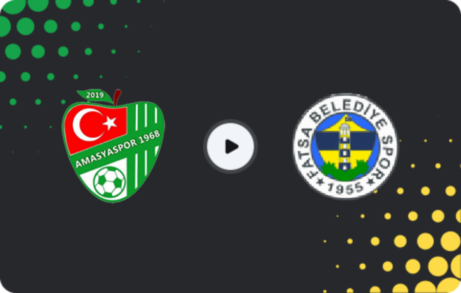 Where to watch Amasyaspor 1968 — Fatsa Belediyespor, 3. Lig - Group 3, 12.04.2026