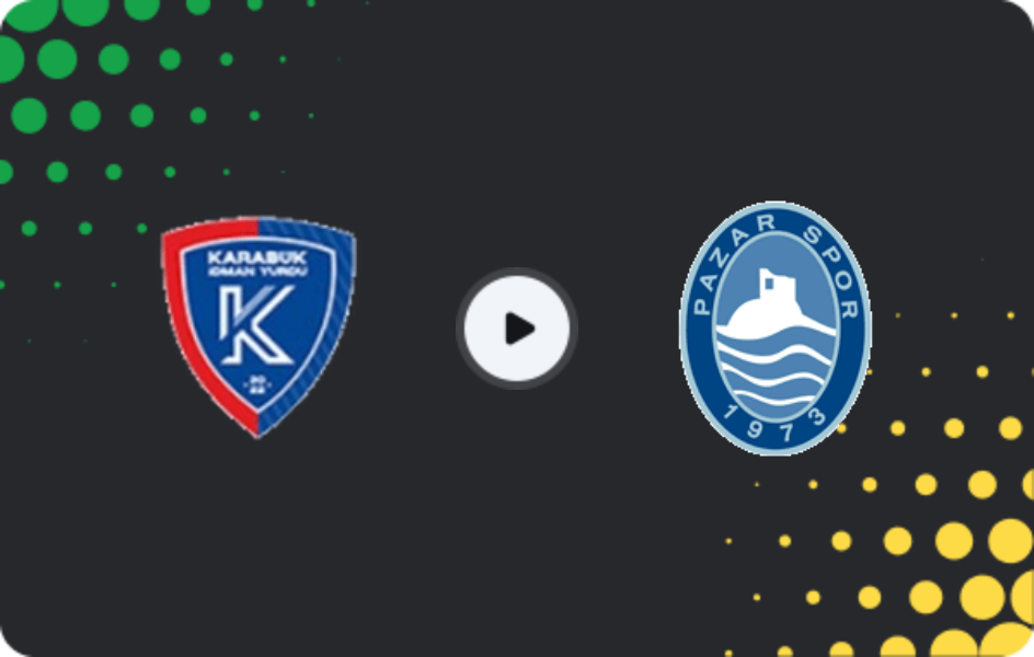 Where to watch Karabük İdman Yurdu — Pazarspor, 3. Lig - Group 3, 12.04.2026