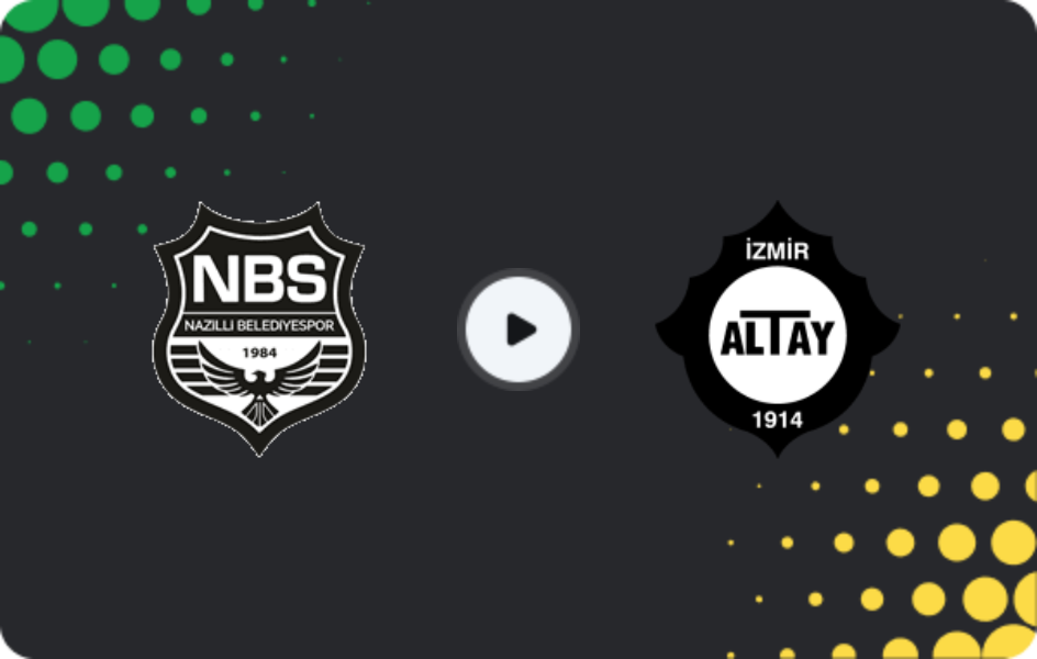 Where to watch Nazilli Belediyespor — Altay, 3. Lig - Group 4, 12.04.2026