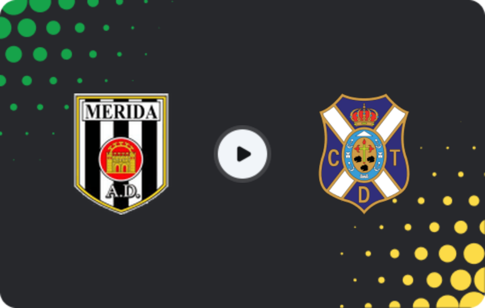 Where to watch Mérida AD — Tenerife, Primera Federación – Group 1, 12.04.2026